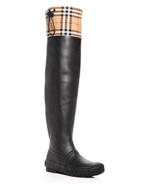 burberry over the knee riding boots|burberry classic rain boots.